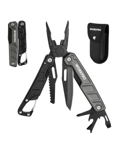 Multiherramienta WORKPRO 11 en 1 con Clip y Funda