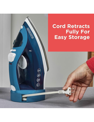 Plancha de Vapor BLACK+DECKER ICR004B 1200W Anti-goteo 250ml