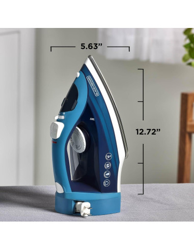 Plancha de Vapor BLACK+DECKER ICR004B 1200W Anti-goteo 250ml