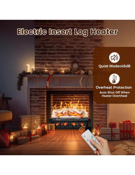 Calefactor de Chimenea Eléctrica Electactic 21" 750/1500W