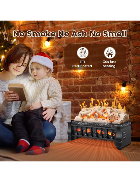 Calefactor de Chimenea Eléctrica Electactic 21" 750/1500W