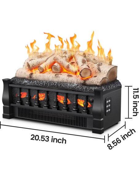 Calefactor de Chimenea Eléctrica Electactic 21" 750/1500W