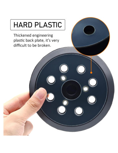 Pad de Reemplazo Lijadora 5" RUIHONGV para DeWalt y Makita