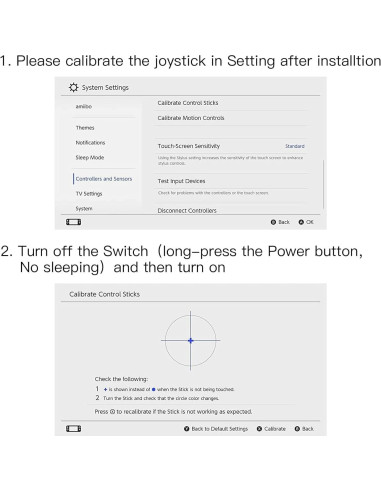 Joystick de Efecto Hall TMR BRONAL para JoyCon Switch - 2 Paquete