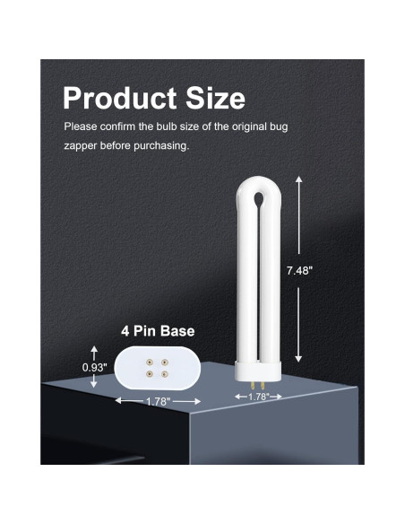 Bombilla de Reemplazo Shootingstar 15W para Zapper de Insectos