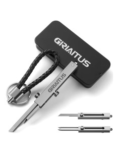 Pinzas de Precisión EDC GIRIAITUS 2 en 1 Cuchillo y Llavero