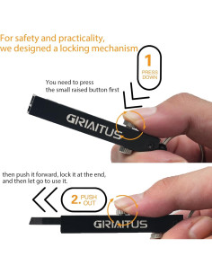 Pinzas de Precisión EDC GIRIAITUS 2 en 1 Cuchillo y Llavero 2