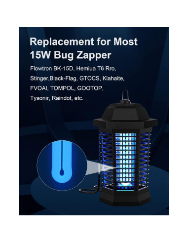 Bombilla de Reemplazo Shootingstar 15W para Zapper de Insectos