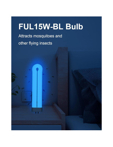 Bombilla de Reemplazo Shootingstar 15W para Zapper de Insectos