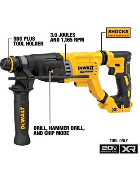 Martillo Rotativo Inalámbrico DEWALT 20V SDS Plus 28V 1-1/8"
