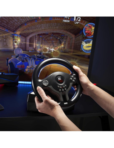 Volante con Pedales Subsonic SV250 para PS4, Xbox y Switch