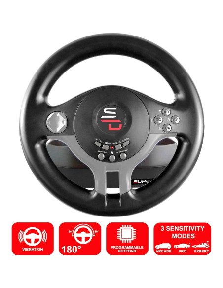 Volante con Pedales Subsonic SV250 para PS4, Xbox y Switch