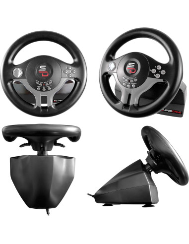 Volante con Pedales Subsonic SV250 para PS4, Xbox y Switch