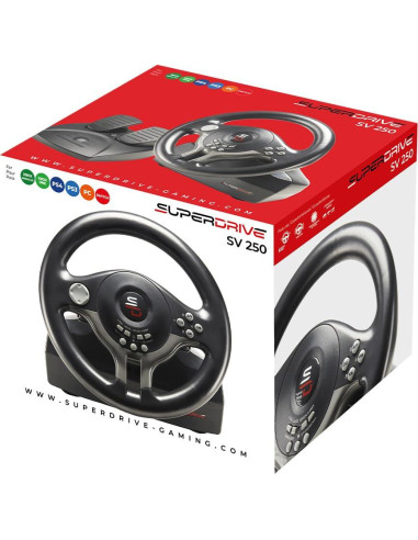 Volante con Pedales Subsonic SV250 para PS4, Xbox y Switch