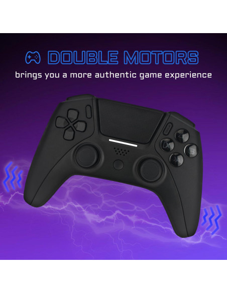Controlador Inalámbrico PS4 XIAAGXUNA Doble Shock Negro