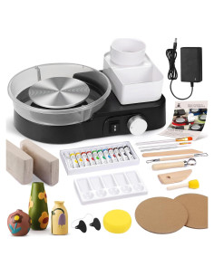 Rueda de Alfarería Insnug Negra - Kit Completo para Principiantes