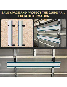 Juego de 2 Accesorios de Riel Guía para Sierra de Pista YINSUKI 2