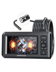 Endoscopio Industrial DEPSTECH DS300, 1080P, 5m, Pantalla 4.3"