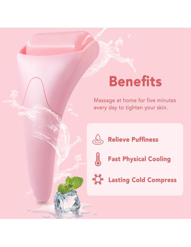 Rodillo de Hielo para la Cara Huefull Rosa - Cuidado Facial