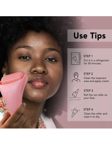 Rodillo de Hielo para la Cara Huefull Rosa - Cuidado Facial