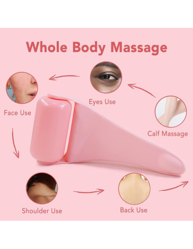 Rodillo de Hielo para la Cara Huefull Rosa - Cuidado Facial