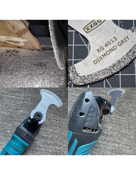 Cuchillas de Diamante XXGO para Herramienta Oscilante - 4 Pcs