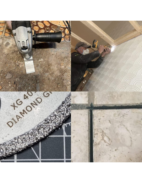 Cuchillas de Diamante XXGO para Herramienta Oscilante - 4 Pcs