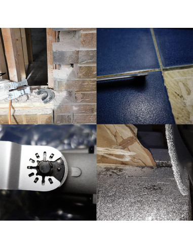 Cuchillas de Diamante XXGO para Herramienta Oscilante - 4 Pcs