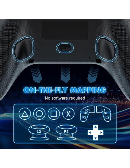 Controlador Inalámbrico RGB Dinosoo para PS5/PS4/PC - Turbo Ajustable