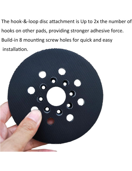 Almohadilla de Lijado 5" Tockrop 8 Agujeros para Bosch