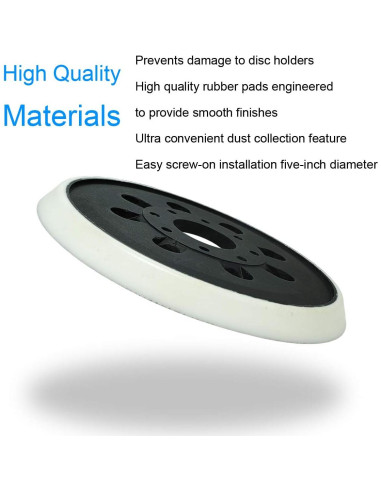 Almohadilla de Lijado 5" Tockrop 8 Agujeros para Bosch