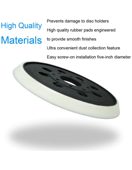 Almohadilla de Lijado 5" Tockrop 8 Agujeros para Bosch