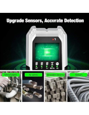 Buscador de Vigas FOLAI 5 en 1 con Pantalla LCD y Alarma