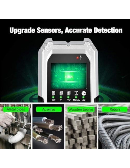 Buscador de Vigas FOLAI 5 en 1 con Pantalla LCD y Alarma