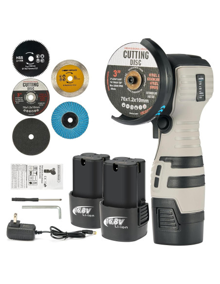 Amoladora Angular Inalámbrica Novorik 16.8V 2000mAh 19800RPM