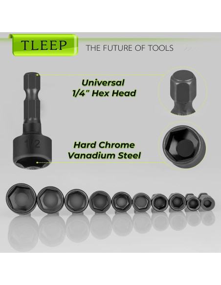 Juego de 20 Puntas de Destornillador TLEEP Acero Vanadio