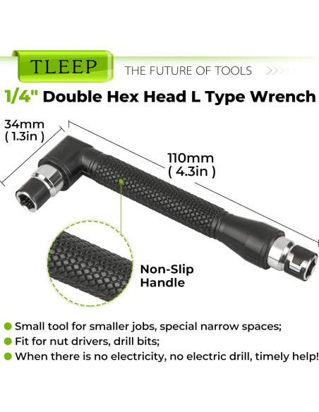 Juego de 20 Puntas de Destornillador TLEEP Acero Vanadio