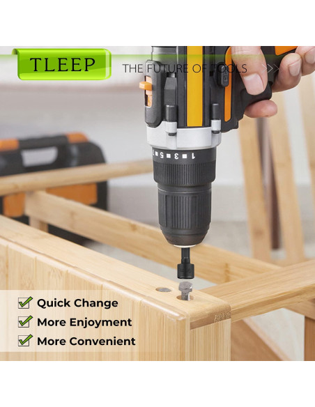 Juego de 20 Puntas de Destornillador TLEEP Acero Vanadio