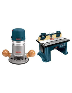 Router Electrónico BOSCH 1617EVS 2.25 HP con Mesa de Banco
