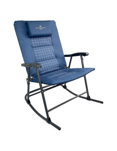 Silla Mecedora Plegable Black Sierra XL Respaldo Alto 136 kg