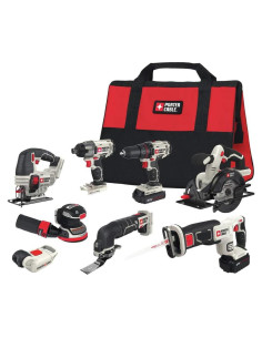 Kit de 8 Herramientas Inalámbricas 20V PORTER-CABLE PCCK6118