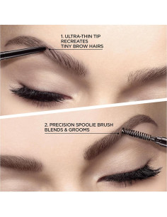 L'Oreal Paris Lápiz Definidor de Cejas Impermeable Castaño Oscuro 0.74g 2