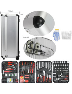 Kit de Herramientas de Mano 899pcs Campfun - Maletín Portátil 2