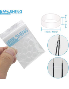 10 Pzs Protectores de Joystick Silicona Transparente TAOSHENG 2