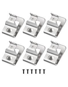 Clips de Cinturón Dewalt 6 Piezas Acero Inoxidable 304