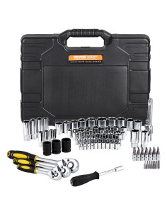 VEVOR Kit de Herramientas Mecánicas 121 Piezas Acero Aleado