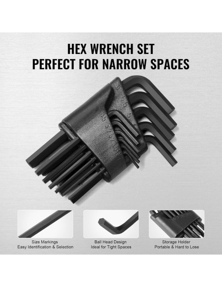 VEVOR Kit de Herramientas Mecánicas 121 Piezas Acero Aleado