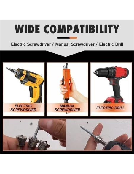 Juego de 5 Puntas de Destornillador Magnéticas Teursa PH2