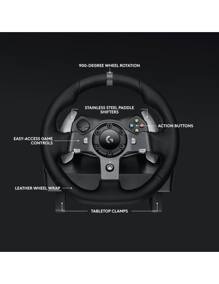 Volante de Carreras Logitech G920 + Cambio de Fuerza - Xbox y PC