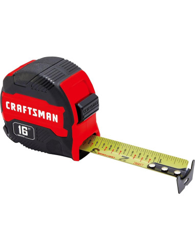 Cinta Métrica Craftsman 4.88 m Compacta y de Fácil Agarre